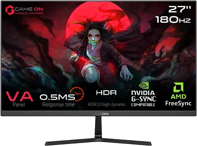 GOPS27180VA Pro 27" QHD Gaming Monitor | 180Hz | 1ms | Free Delivery UAE
