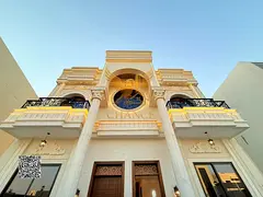 Luxury classic villa for sale, registration fees included, Ajman | 5 master bedrooms | High-end fini