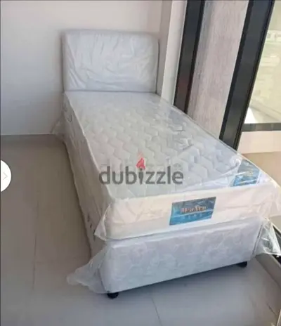 BRAND NEW SINGLE AMERICAN BASE BED 90X190 CM WITH SPRING MATTRESS AVAILABLE