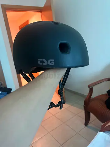 TSG Matte Black Skate / BMX / Scooter Helmet (Adjustable Fit)