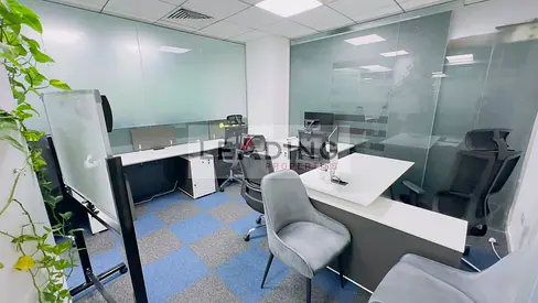 Bright and spacious ready-to-occupy office in Business Bay, featuring high-speed internet and a professional workspace designed for immediate business