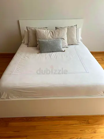 IKEA MALM King size Bed WITH Mattress