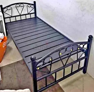 🛏️ New Heavy Duty Black Single Bed for Sale