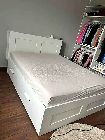 Ikea Brimness  king bed with ikea mattress 180*200