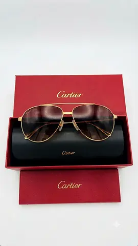 Cartier Gold-frame Sunglasses