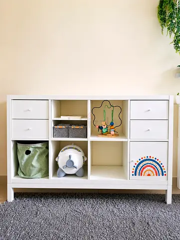 IKEA KALLAX Complete Shelving Unit – All Accessories Included ⭐