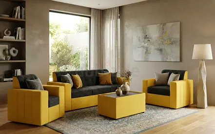 Premium-quality sofa set offering spacious seating and exceptional comfort. Ideal for apartments, vi