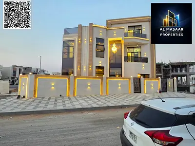 فرصة امتلاك فيلا احلامك تصميم مودرن مع روف و شامل رسوم التسجيل قريبة من المسجد و بسعر قابل للتفاوض