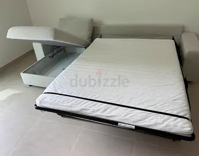 Perfect condition IKEA vimle l'shape sofa bed with storage