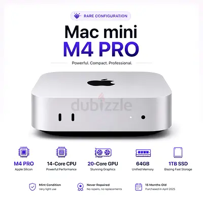 Mac mini M4 Pro | 64GB | 1TB | Upgraded CPU & GPU