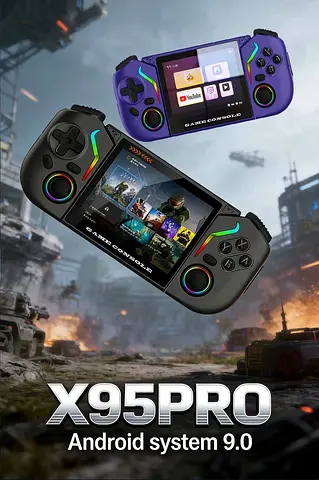 X95PRO Android 9.0 Handheld Gaming Console - Portable Controller Screen Combo