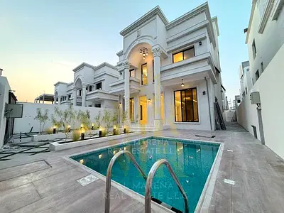 Registration Fees, Electricity & Water Included | Luxury Villa with Private Pool & Garden in Al Helio 2 | 6 Master Bedrooms G+2
