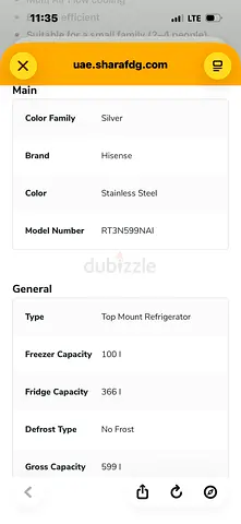 Hisense Top Mount Refrigerator RT3N599NAI — 599L, No Frost, Stainless Steel