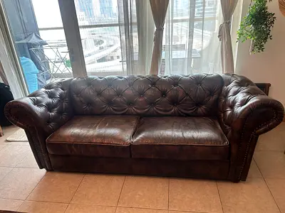 Chesterfield-style 3 seat sofa for sale