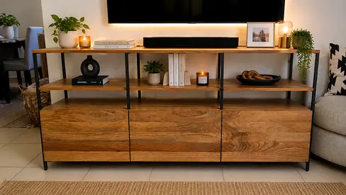 West Elm Solid Wood Tv Console