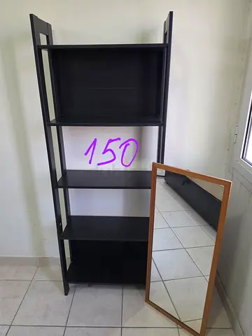 Shelf and mirror
