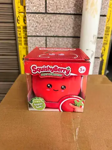 SquishyBerry Soft Stretchy Strawberry Squishy Toy - New in Box