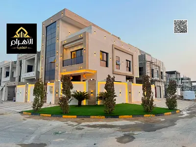 Luxury modern villa for sale | Corner villa on two streets | 6 master bedrooms | Private pool | Behind Al Qabail Mall – Al Zahiyah, Ajman