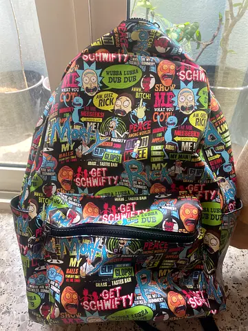 Rick and Morty themed backpack - casual daypack, good condition