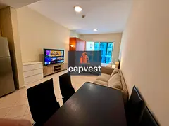 Fully Furnished Studio with Balcony | Ready to Move | High floor I Lake View