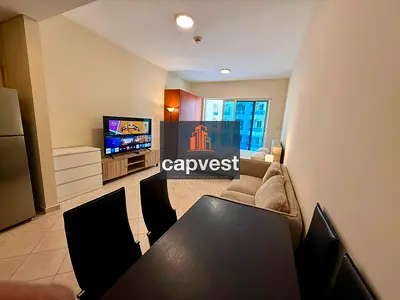 Fully Furnished Studio with Balcony | Ready to Move | High floor I Lake View