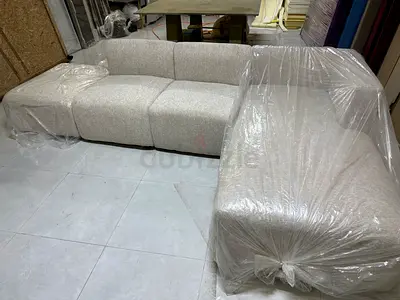 All the brand new L shape sofa is available with stool and pillows