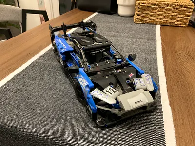 Large Blue and Black Remote-Control/Model Race Car - Used 42123 Lego
