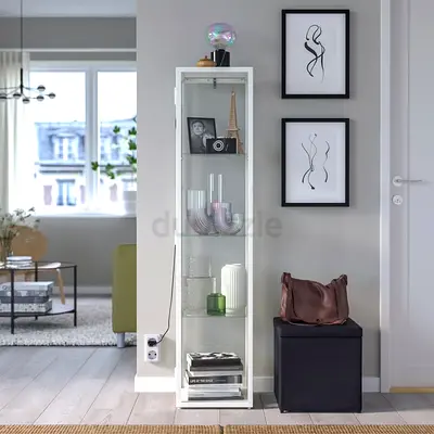 Glass Display Cabinet with Shelves