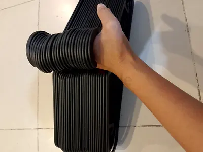 Bulk Set of Black Plastic Clothes Hangers