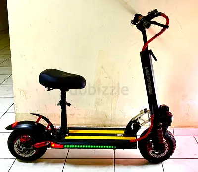 Electric Scooter with Seat -LED Lights