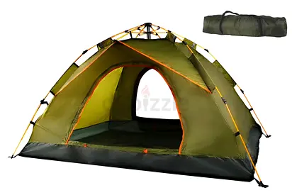 Camping Tent with Carry Bag - Olive Green