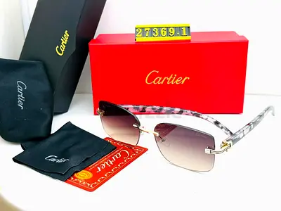 Cartier framless clean glasses with box