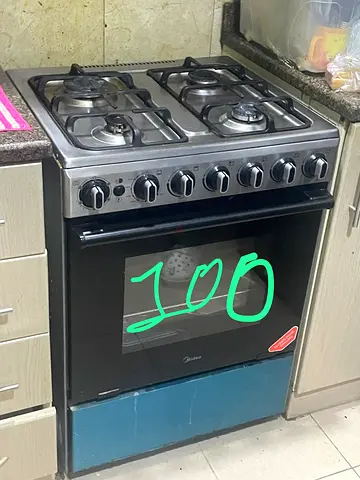 Midea 4-Burner Gas Cooker with Oven