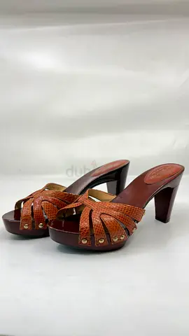 Sergio Ross Brown Snake Heels Size 36