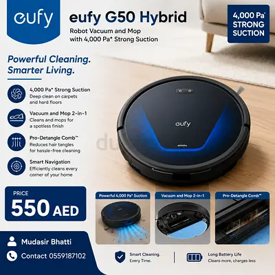 Eufy G50 Hybrid Robot Vacuum & Mop - 4,000Pa Strong Suction