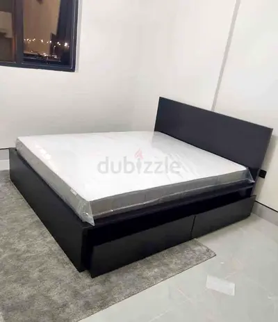 IKEA malm king size storage bed frame with IKEA mattress