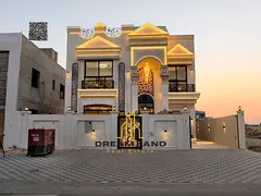 Classic design villa in Ajman | Al Helio 2 area | 5 bedrooms, majlis and 2 halls | Freehold ownershi