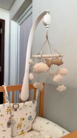 Mamas Papas Plush Crib Mobile with Moon and Stars