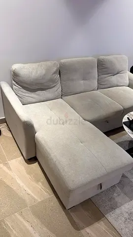 Urgent Sale – Grey Corner Sofa Bed with Storage | Excellent Condition (1 Year Old)