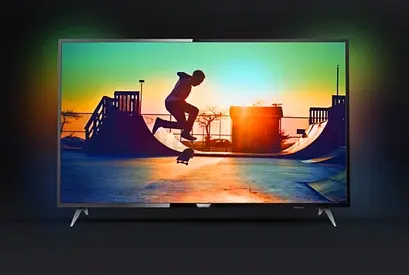 Philips 6000 series 4K Ultra Slim Smart LED TV with built in Ambilight