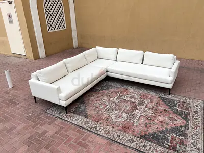 West Elm Corner Sofa Beige
