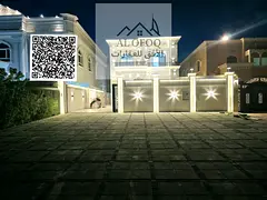 Luxury villa with a modern design|Front setback|l4Masterrooms||Maid's room|Separate majlis||Large ki