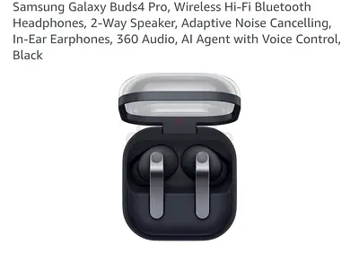 Samsung Galaxy Buds4 Pro - True Wireless Earbuds (Black)