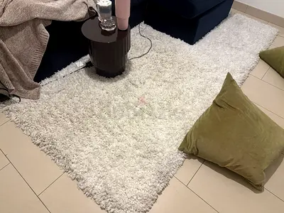 White Shaggy Carpet