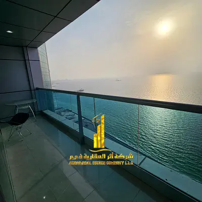 Beautiful three-bedroom duplex apartment with brand new furnishings for monthly rent in Ajman - Corniche - Residence Towers