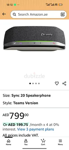 Poly Sync 20 Speakerphone - Teams Version - (Teams Version) - Portable Conference Speaker