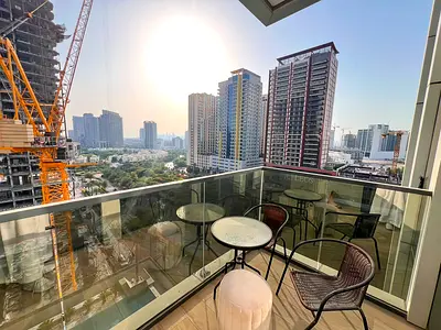 Furnished Studio | Regina Tower | Balcony & Pool Access | Skyline Views