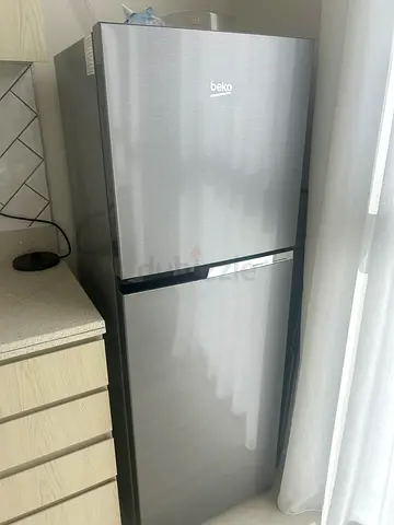 Beko Silver Double-Door Refrigerator - Good Condition