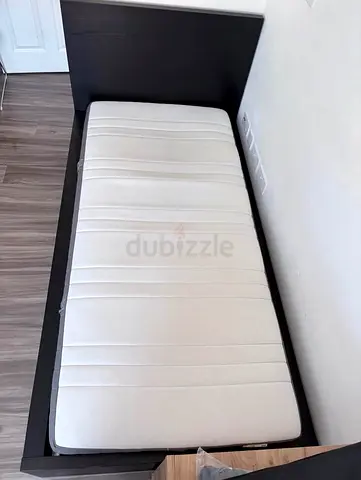 ikea malm single size bed with mattress