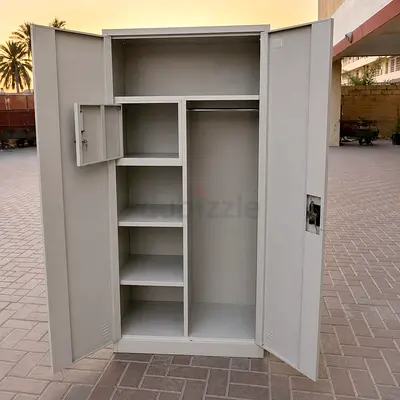 New 2 door steel cabinet for sale. Double door steel wardrobe.